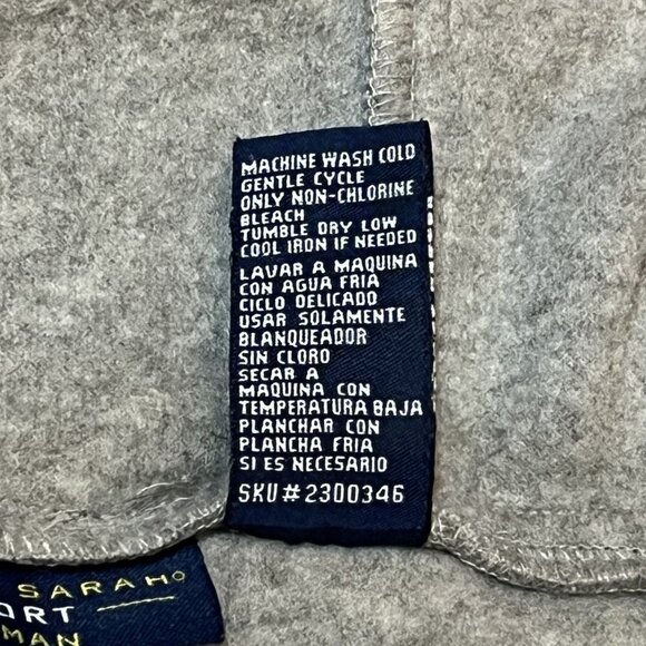 Nick & Sarah Sport Woman Gray Soft Fleecy LS Hoodie 1X EUC‎ - Picture 7 of 11